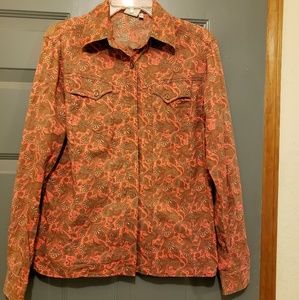 Rockies western shirt womens